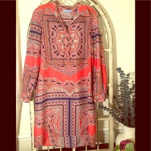 Antonio Melani Boho Print Shirt Dress 💥